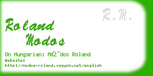 roland modos business card